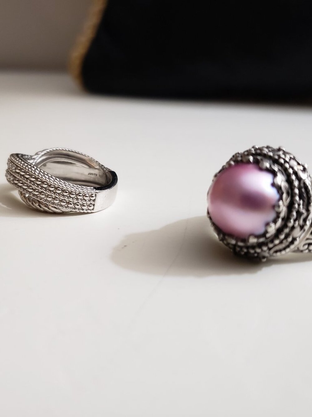 JUDITH RIPKA AND ARTISAN OF BALI STERLING SILVER RINGS  SIZE 8